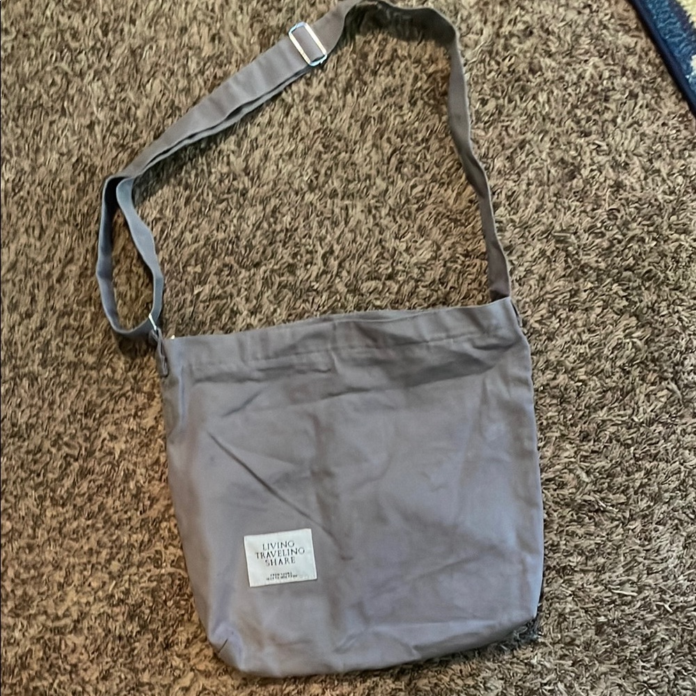 Gray Crossbody tote Bag